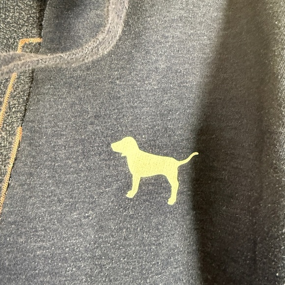 VS Pink Blue Pink Hoodie Satin Logo Drawstring Women’s XS - Picture 7 of 10